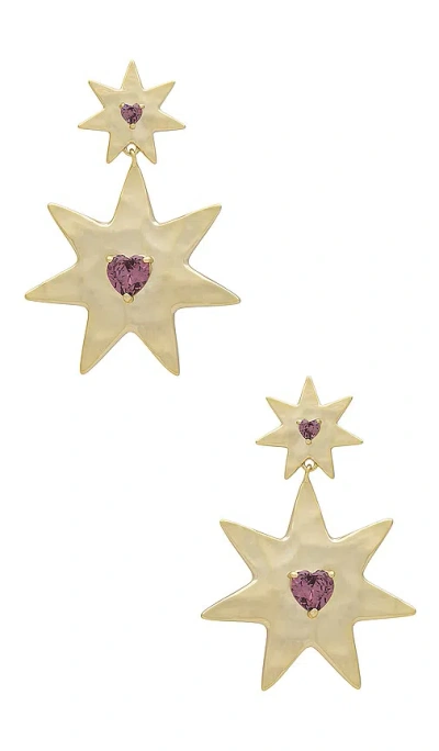 Luv Aj The Starry Stud Statement Earrings In 金色