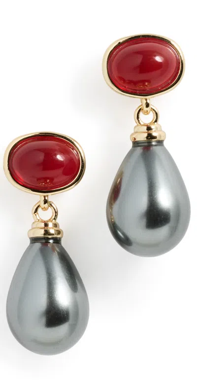 Luv Aj The Theodora Tahitian Pearl Earrings Gold