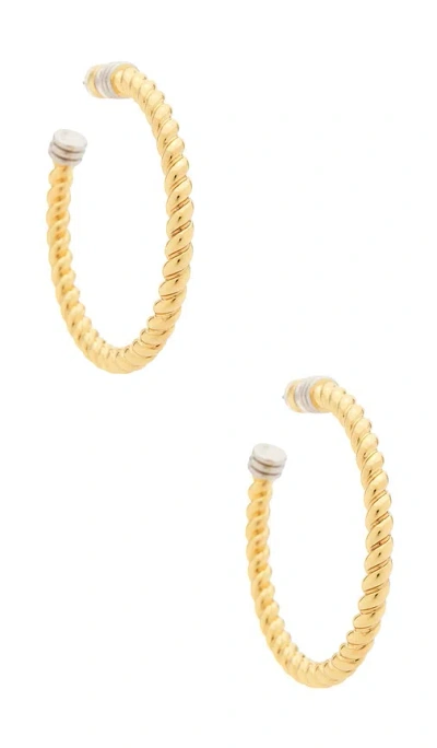 Luv Aj The Xl Sierra Rope Hoops Eaarring In Gold