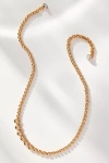 Luv Aj Wave Graduated Bezel Tennis Necklace In Gold