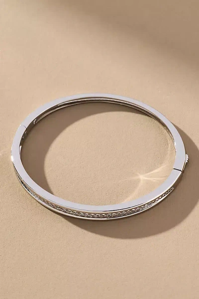Luv Aj Wave Hinge Cuff Bracelet In Silver