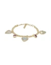 Luv Aj Woman Bracelet Gold Size - Brass, Cubic Zirconia In Gold