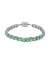 Luv Aj Woman Bracelet Silver Size - Brass, Cubic Zirconia In Silver