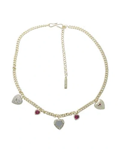 Luv Aj Woman Necklace Gold Size - Brass, Cubic Zirconia