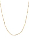 LUV AJ WOMEN'S 14K GOLDPLATED & 4MM FRESHWATER RICE PEARL STRING NECKLACE