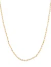 Luv Aj Women's 14k Goldplated & 4mm Freshwater Rice Pearl String Necklace In Brass