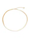 Luv Aj Classique Herringbone Chain In Brass