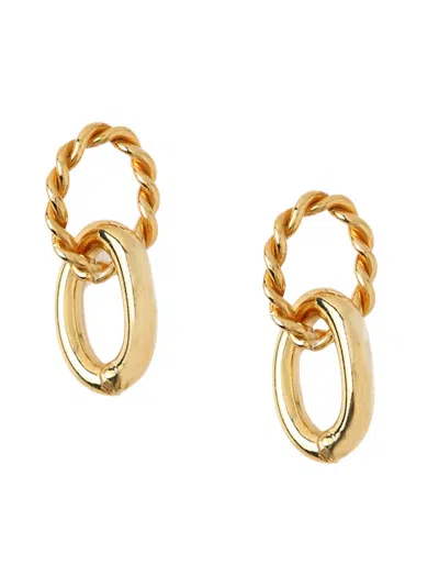 Luv Aj Women's 14k Goldplated Interlocking Hoop Earrings In Brass