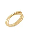 Luv Aj Women's 14k Goldplated Twist Ring In Brass