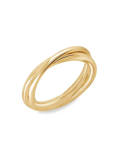 Luv Aj Women's 14k Goldplated Twist Ring In Brass