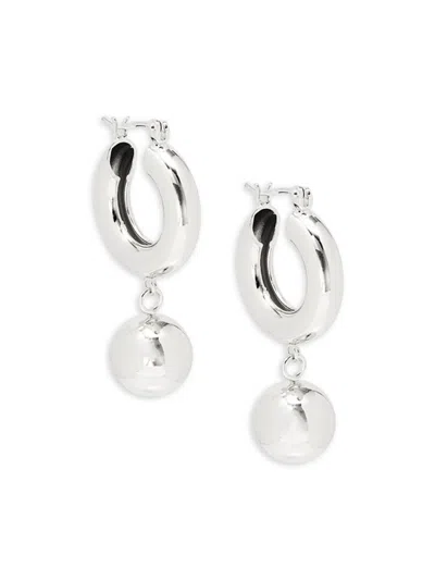 Luv Aj Women's Ball Drop Earrings In Silver