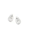 Luv Aj Women's Basket Weave Hoop Earrings In Silver