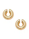 Luv Aj Women's Stainless Steel Chunky Earcuffs In Goldtone