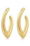 Luv Aj X Dezi The Chain Sculpt Link Earrings In Gold