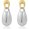 Luv Aj X Dezi The Two-tone Chain Link Drop Earrings In Two-tone