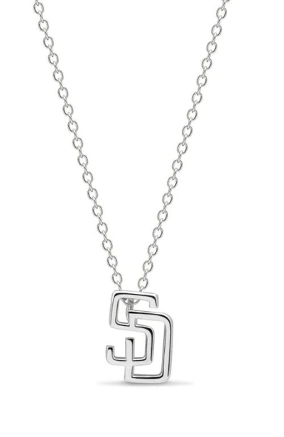 Luv Aj X The Mlb San Diego Padres Logo Charm Necklace In Neutral