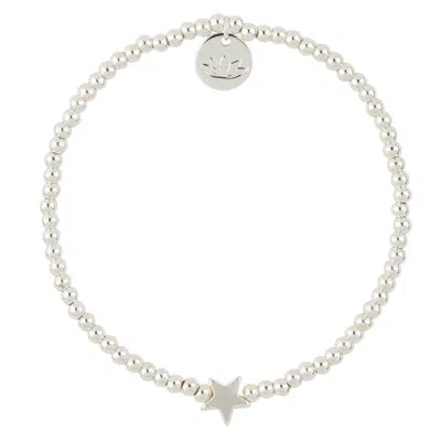 Luv & Bart Luv &amp; Bart Jayde Silver Bracelet In Metallic