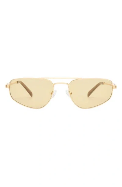 Luv Lou The Harvey 58mm Cat Eye Sunglasses In Gold