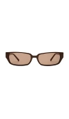 Luv Lou The Phoebe Sunglasses In Neutral