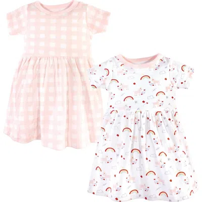 Luvable Friends Babies'  2pk Dress In Pink