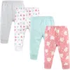 Luvable Friends Four Pack Essential Pants In Brown