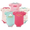 Luvable Friends 5pk Of Essential Baby Bodysuits In Multi