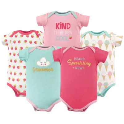 Luvable Friends 5pk Of Essential Baby Bodysuits In Multi