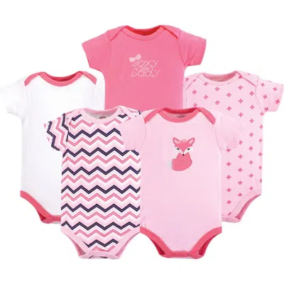 Luvable Friends 5pk Of Essential Baby Bodysuits In Multi