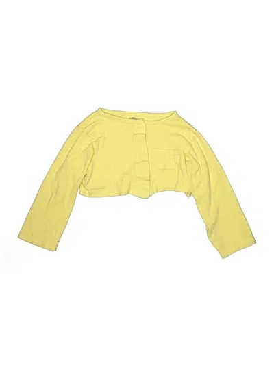 Pre-owned Luvable Friends Kids' Cardigan Sweater In Yellow