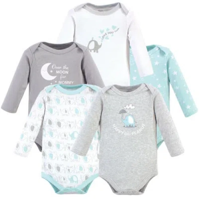 Luvable Friends Babies'  Cotton Long-sleeve Bodysuits In Multi