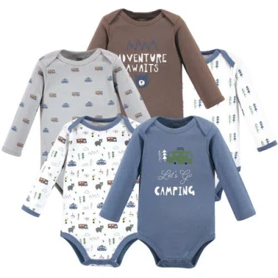 Luvable Friends Babies'  Cotton Long-sleeve Bodysuits In Multi