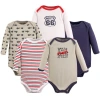 Luvable Friends Babies'  Cotton Long-sleeve Bodysuits In Multi
