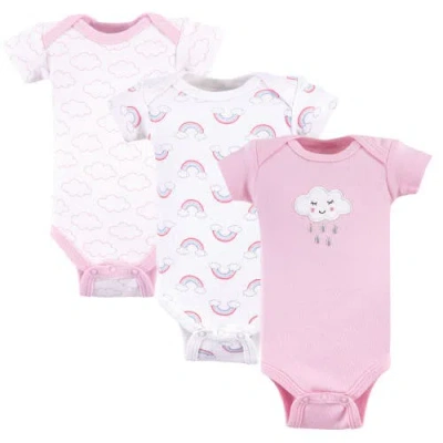 Luvable Friends Babies'  Cotton Snapsuits For Petite Infant Girls In Multi