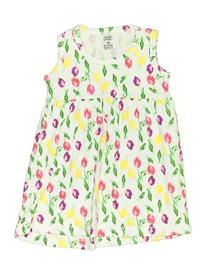 Pre-owned Luvable Friends Kids' Dress In White