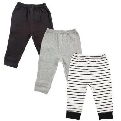 Luvable Friends Babies'  Durable Cotton Pants In Black