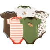 Luvable Friends Babies'  Essential 5-piece Bodysuit Set In Multi