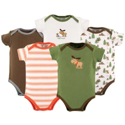 Luvable Friends Babies'  Essential 5-piece Bodysuit Set In Multi