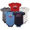 Luvable Friends Babies'  Essential 5-piece Bodysuit Set In Multi