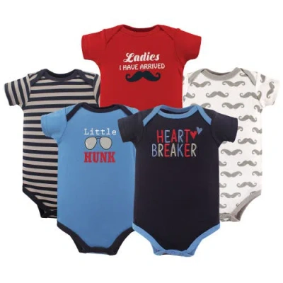 Luvable Friends Babies'  Essential 5-piece Bodysuit Set In Multi
