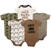 Luvable Friends Babies'  Essential 5-piece Bodysuit Set In Multi