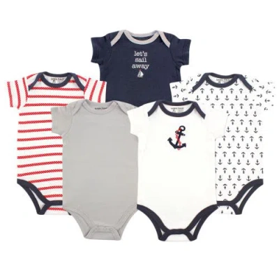 Luvable Friends Babies'  Essential 5-piece Bodysuit Set In Multi