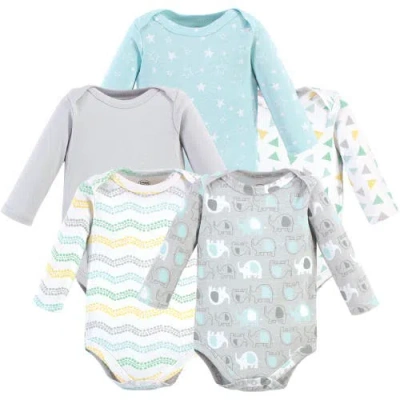 Luvable Friends Babies'  Inclusive Long-sleeve Cotton All-in-one Apparel In Multi