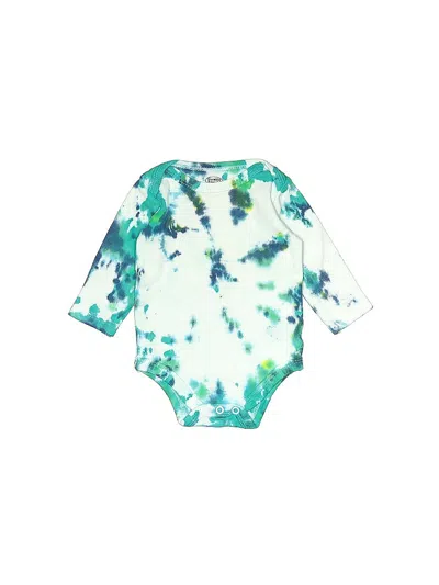 Pre-owned Luvable Friends Babies' Long Sleeve Onesie In Blue