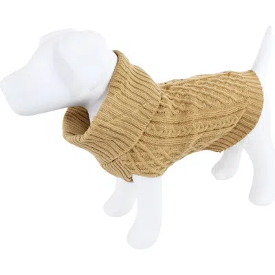 Luvable Friends Pet Sweater In Camel