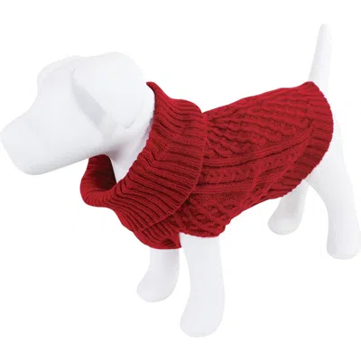 Luvable Friends Pet Sweater In Red