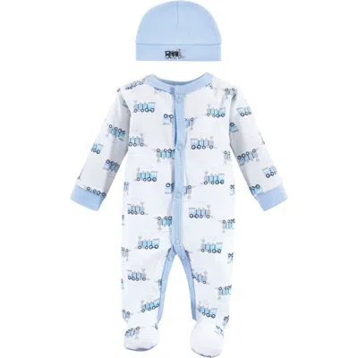 Luvable Friends Babies'  Preemie Cotton Sleep & Play Outfit With Hat