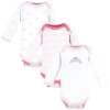 Luvable Friends Preemie Long Sleeve Bodysuits 3pk Foxy In Multi