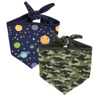 Luvable Friends Reversible Pet Dog And Cat Bandana Bibs 2pk In Multi