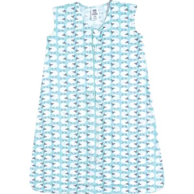 Luvable Friends Sleeveless Jersey Cotton Sleeping Bag, Sack, Blanket In Blue