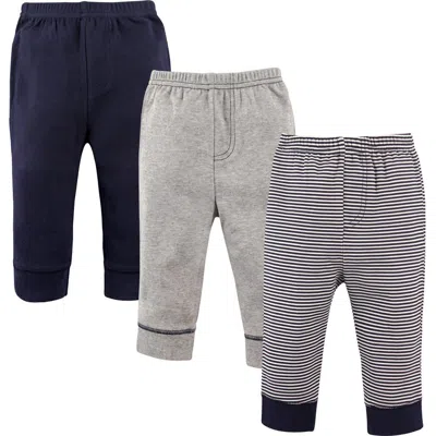 Luvable Friends Babies'  Soft Cotton Pants In Multi